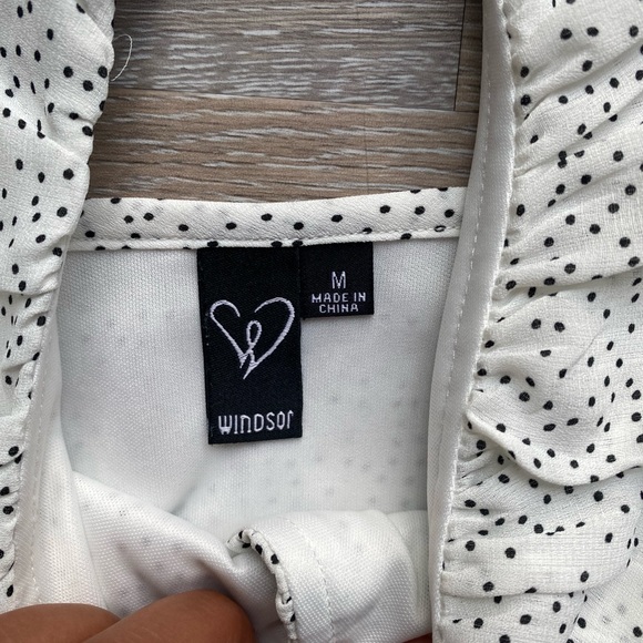 Windsor Black and White Polka Dot Dress - Picture 2 of 3